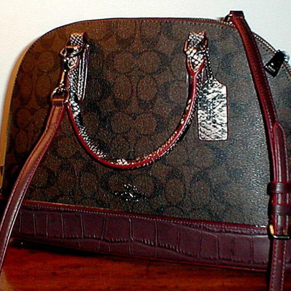 Coach Sierra Satchel Signature Exotic Mix - Picture 5 of 6